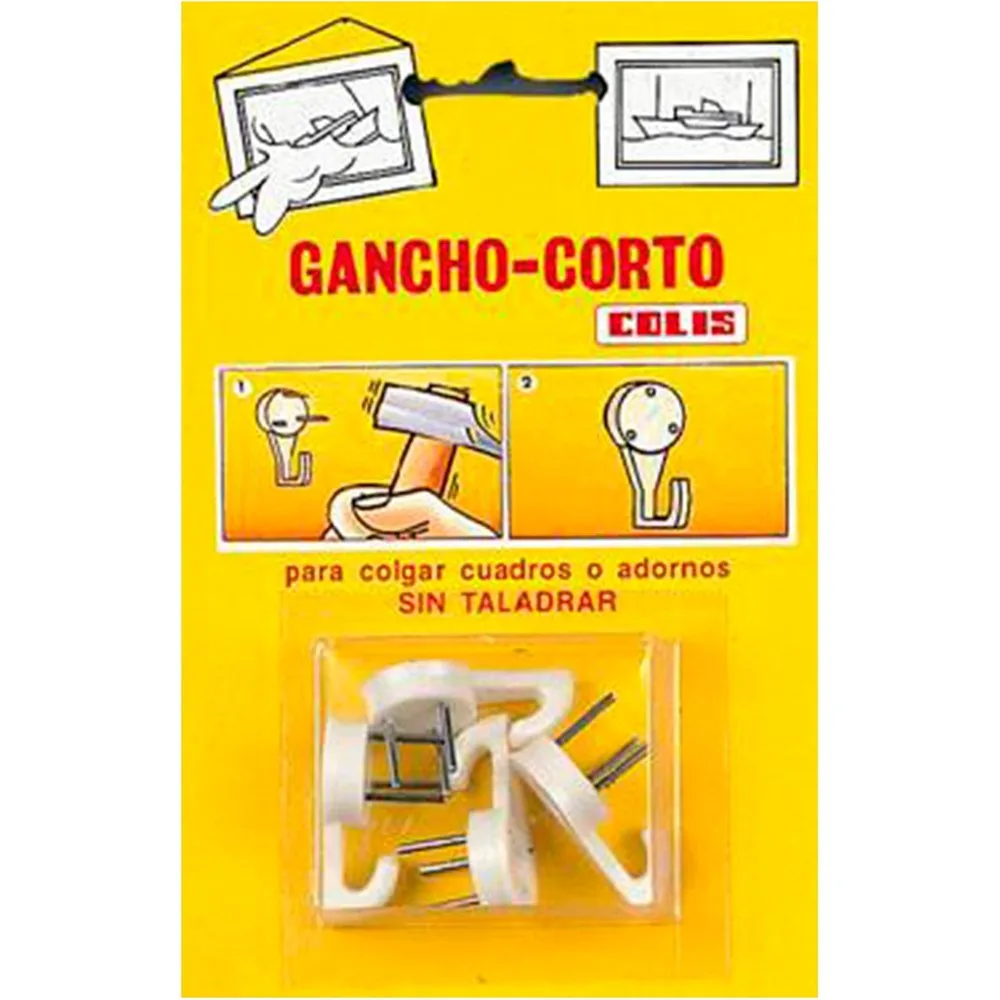 Cuelgacuadros Gancho Corto - 4 Uds - Colis - FashionsVida