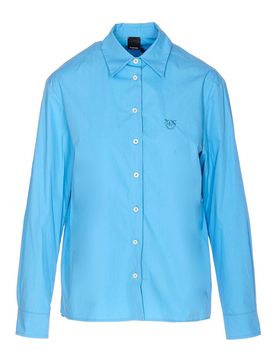 Pinko Camicia caffé azzurra