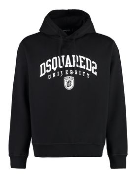 DSQUARED2 Logo-print Cotton Hoodie