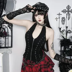 Neck Strap Vest New Design Dark Style Versatile Top