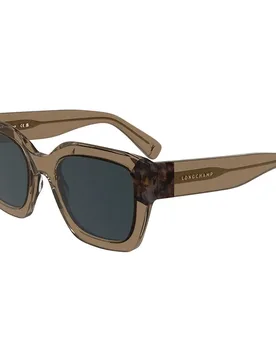 Lunettes De Soleil Lo771s Transparent Brown / Textured Bro Dark Brown 4/CAT3 - Longchamp - FashionsVida