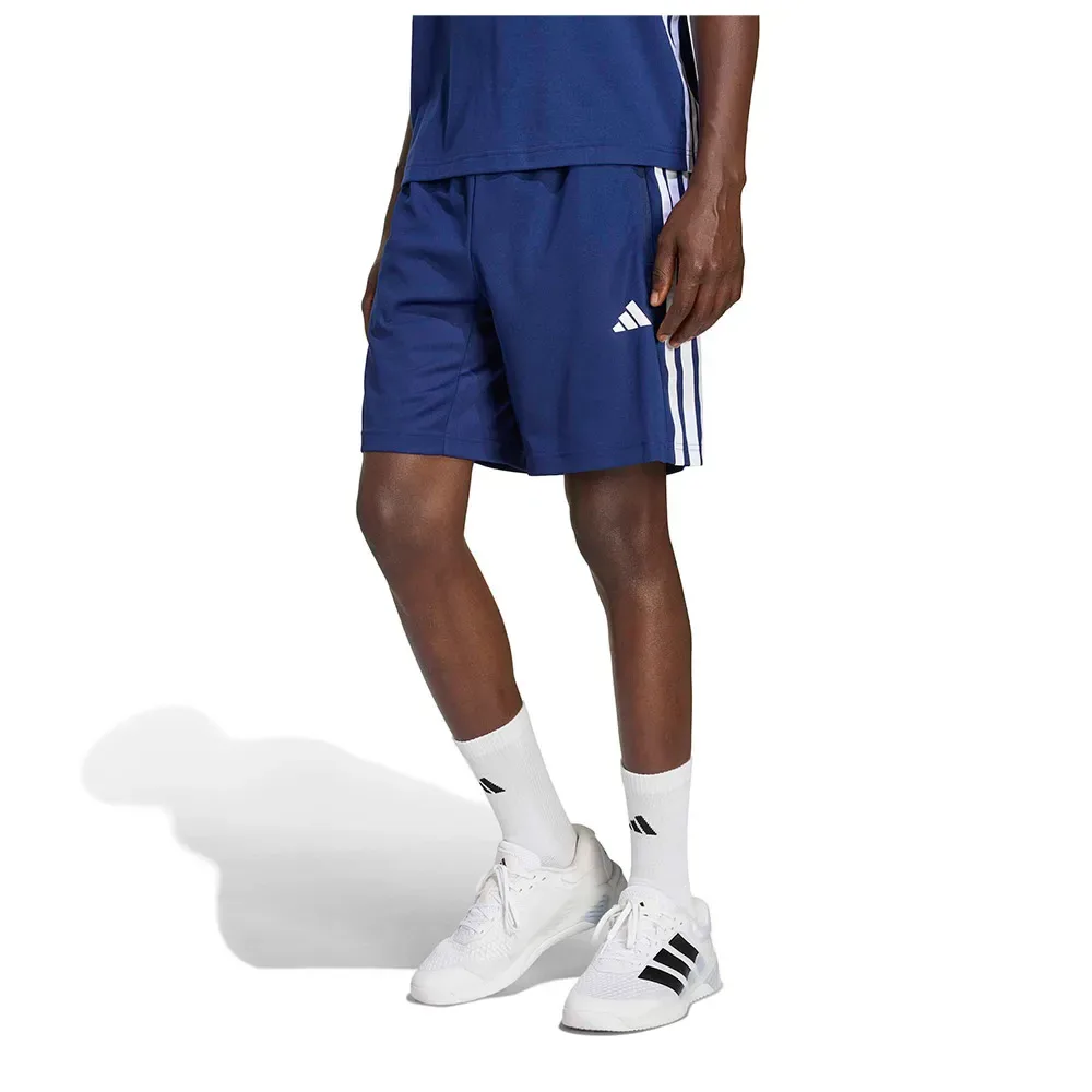 Short Workout Essentials Base 3 Stripes Pique 9´´ Dark Blue / White L - Adidas - FashionsVida