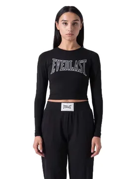 T-shirt à Manches Longues Logo Black M - Everlast - FashionsVida