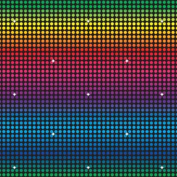 Disco Wanddekoration 1,2 x 9 Meter Seventies-Flair