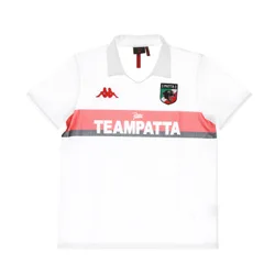Polo Manica Corta Uomo Authentic Asters X Patta White