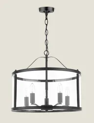 Harrington Metal Multi Pendant Light Black