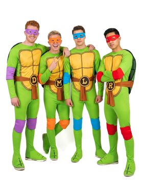 Gruppen-Kostüm der Ninja Turtles für Erwachsene