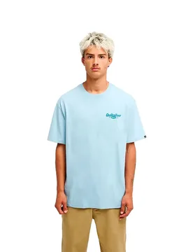 T-shirt à Manches Courtes Deep House Blue Fog XL - Quiksilver - FashionsVida