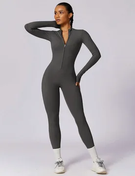 Pantalones de yoga para mujer de manga larga, ajustados y elásticos, pantalones deportivos de ajuste ceñido, cómodos y amigables con la piel, para - Shein - FashionsVida