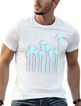 Trippy Palm Trees T-Shirt man t shirts for men t shirts for man slim fit man graphic t shirt T-shirt - Aliexpress - FashionsVida