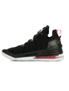 Scarpa Alta Uomo Lebron Xviii Black/white/university Red