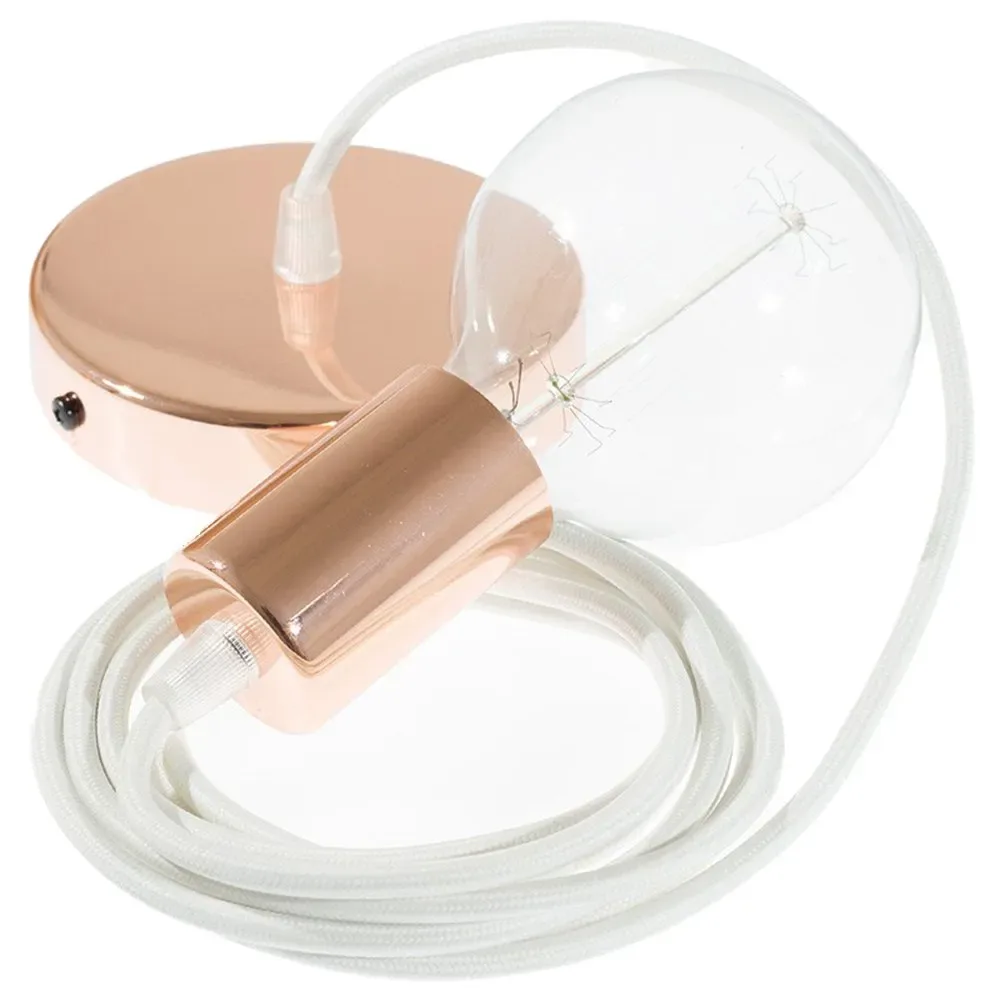 Cables Suspension Luminaire Rm01 2 M Diy White / Copper One Size - Creative - FashionsVida