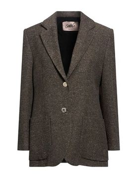 Blazer Damen Dunkelbraun 30,32,34,36,38,40 Damen