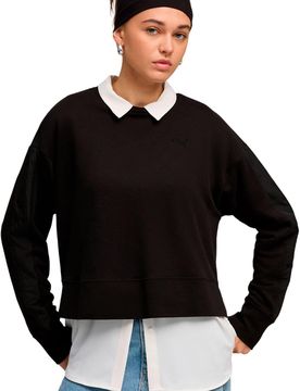 Her relaxed sudadera mujer Negro (S)