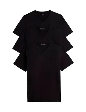 T-shirt à Manches Courtes Et Col En V Um0um03865 Black / Black / Black L