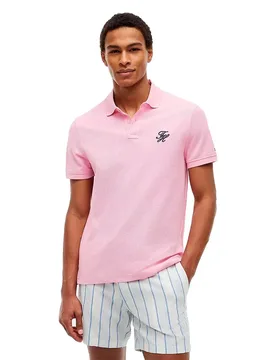 Polo à Manches Courtes Mw0mw43046 Regular Fit Classic Pink 2XL - Tommy hilfiger - FashionsVida