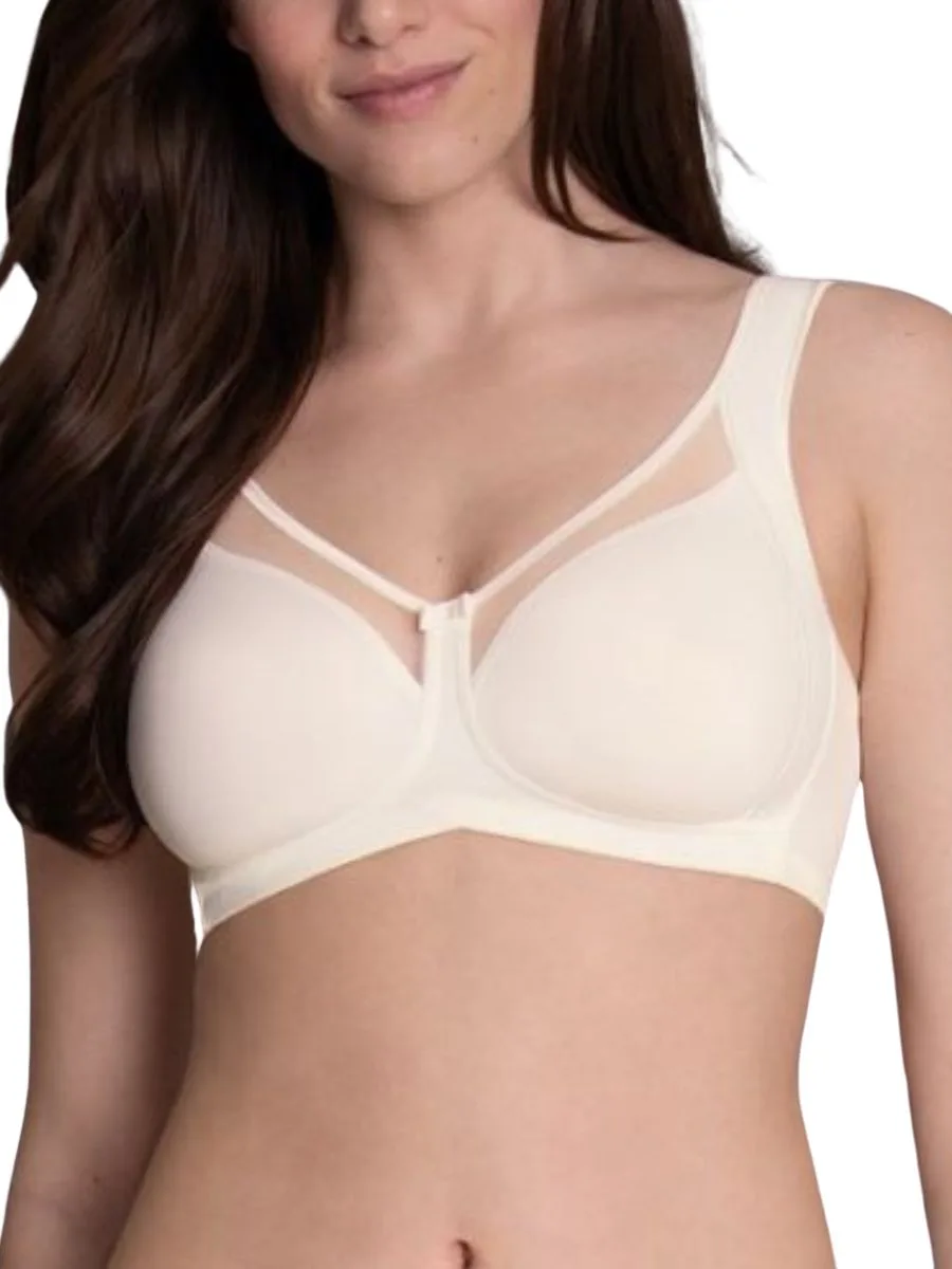 Womens Clara Moulded Comfort Soft Cup Bra - White Polyamide - Size 36e - Anita - FashionsVida