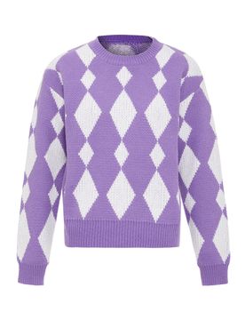 FENIA Jersey lavanda / blanco