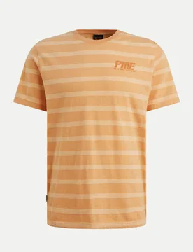 T-Shirt mit Streifenmuster Orange XL - PME Legend - FashionsVida