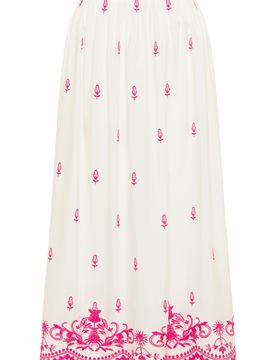 IZIA Falda rosa oscuro / blanco