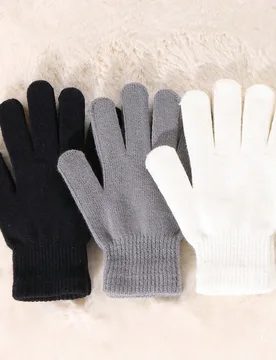 Pares de Guantes Mágicos de Invierno, Guantes Negros de Punto, Guantes Elásticos y Cálidos, Adecuados para Disfraces de Cosplay, Clima Frío - Shein - FashionsVida