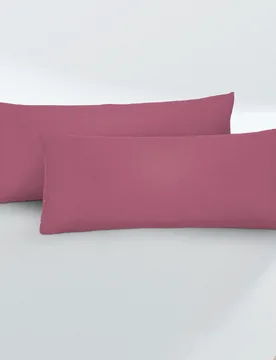 Feinjersey-Kopfkissenbezug Doppelpack brombeer, 2x 40x80 cm - Biberna - FashionsVida