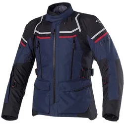 Giacca Moto Donna OUTLAND 2 LADY WP Blu Rosso Nero taglia L
