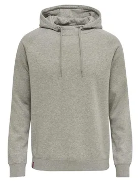 Sweat à Capuche Red Classic Grey Melange L - Hummel - FashionsVida