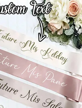 Pieza Faja personalizable de novia, cinta personalizable, cinturón con nombre personalizable, cualquier nombre, regalo único, decoración para fiest - Shein - FashionsVida