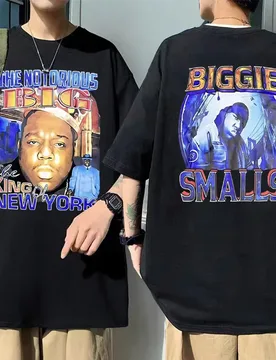 Rapper The Notorious Big T Shirts Biggie Smalls T-shirts Men Women Hip Hop Harajuku Tshirt Men's Vintage Oversized Streetwear - Aliexpress - FashionsVida