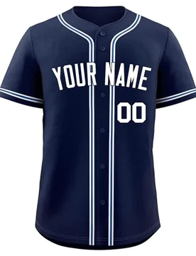 Camisa deportiva de béisbol azul real personalizable para hombre talla grande, nombre y número personalizados, nombre de equipo personalizado, dise? - Shein - FashionsVida