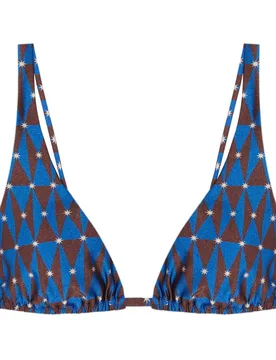 Top de bikini Flame Vesper con tejido lúrex y foams extraíbles - Robin Collection - FashionsVida