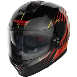 Casco Moto Integrale N80-8 KOSMOS N-Com 065 Nero Rosso taglia L