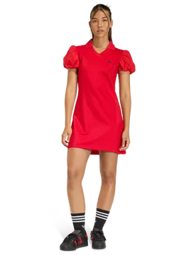 Dress Damen Kleider - Rot - Größe 36 - Poly Mesh Red 36 - Adidas - FashionsVida
