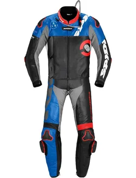 Tuta Moto Divisibile DP-PROGRESSIVE TOUR. Nero Rosso B taglia 46 - Spidi - FashionsVida