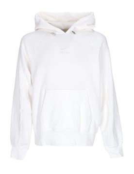 Felpa Leggera Cappuccio Uomo Sportswear Air French Terry Hoodie White/white
