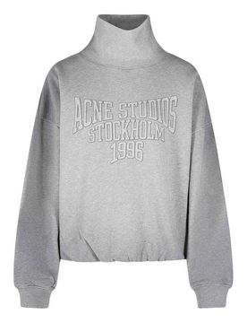 Acne Studios Felpa in cotone grigio