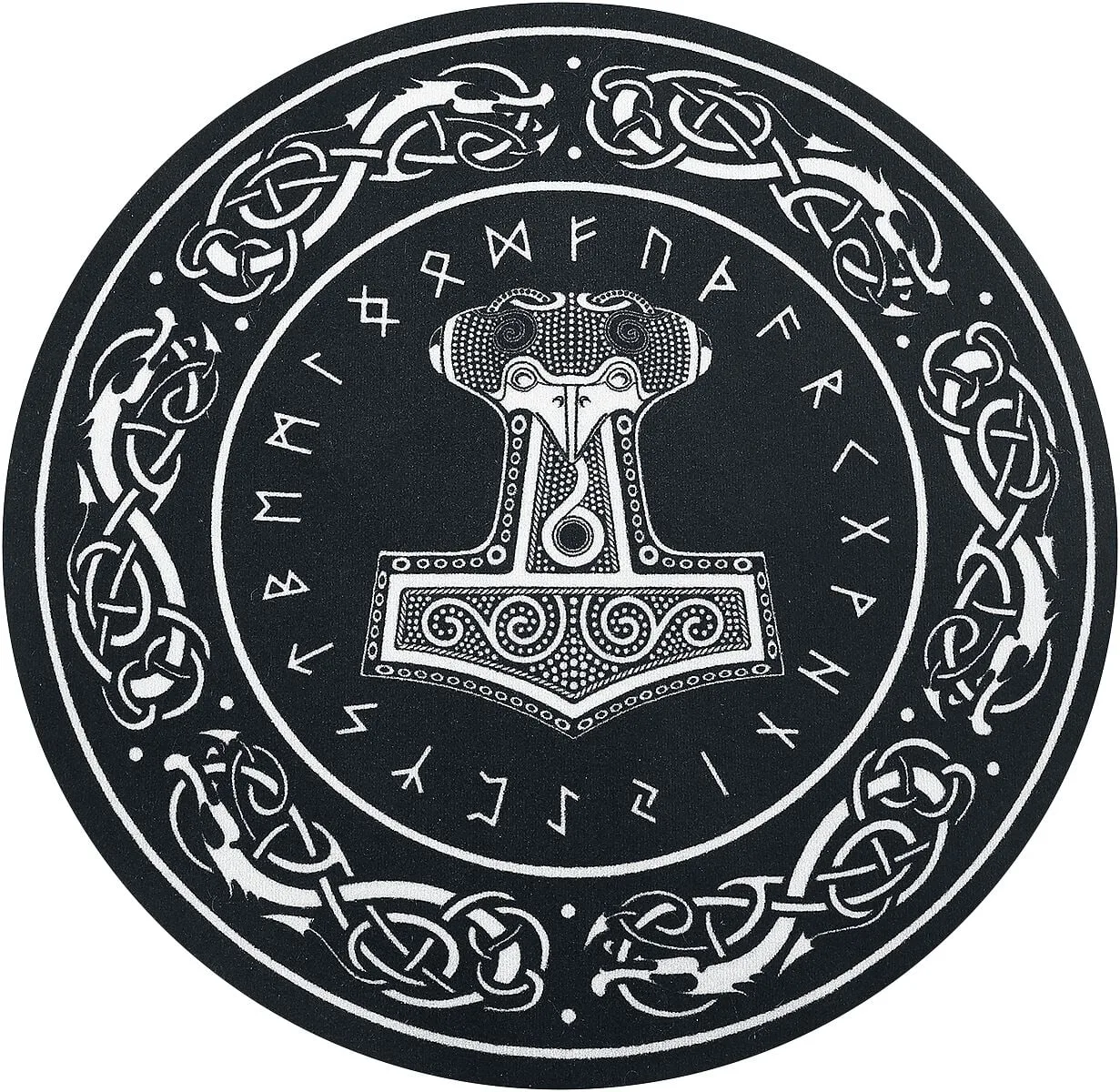 Teppich - schwarz - None - unisex - Thor's Hammer - FashionsVida