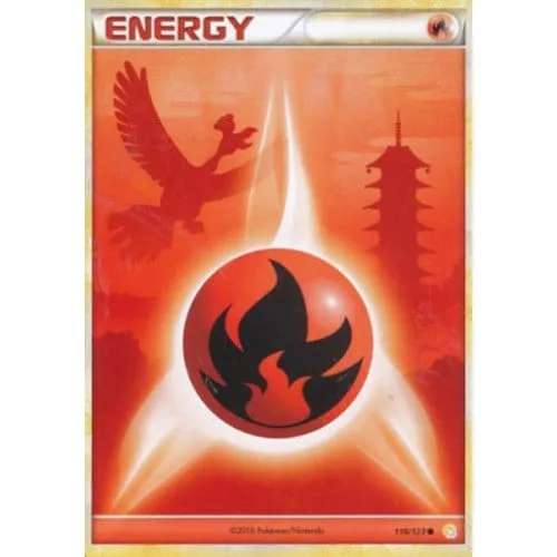 Pokemon HeartGold & SoulSilver 116/123 Fire Energy - Pokémon - FashionsVida