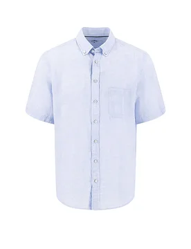 Camisa de lino azul claro XL - Fynch-Hatton - FashionsVida