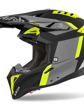 Casco Moto Cross Enduro AVIATOR 3 GLORY Giallo Opaco taglia S - Airoh - FashionsVida