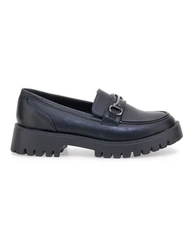 Mocassini neri con morsetto e suola carrarmato 6Y218518 36 - TALEMI - FashionsVida