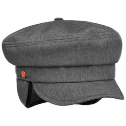 Debby Fisherman´s Cap with Ear Flaps by - grey - Damen - Size: S (55-56 cm)