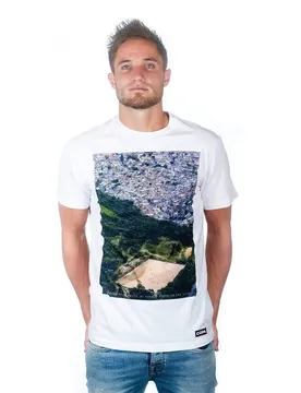 T-shirt Ground from above - Blanc - male - Size: 2XL