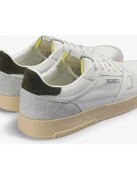 Zapatillas retro de hombre de piel con logo en lengüeta - Scalpers - FashionsVida