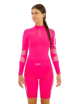 Maglietta A Maniche Lunghe Effektor .0 Trail Flamingo Pink / Arctic White L