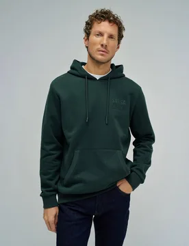 Sudadera de hombre con capucha con branding - Salsa Jeans - FashionsVida