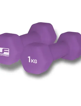 Hexagonale Hantel mit Neoprenüberzug Urban Fitness (x2) - Violet - unisex - Size: 1 kg