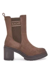 Stivaletti con Tacco Marrone 3130 36