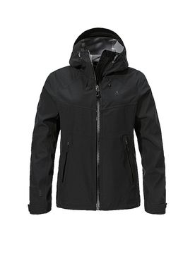 Veste de randonnée Cascata 3L à capuche noir 42